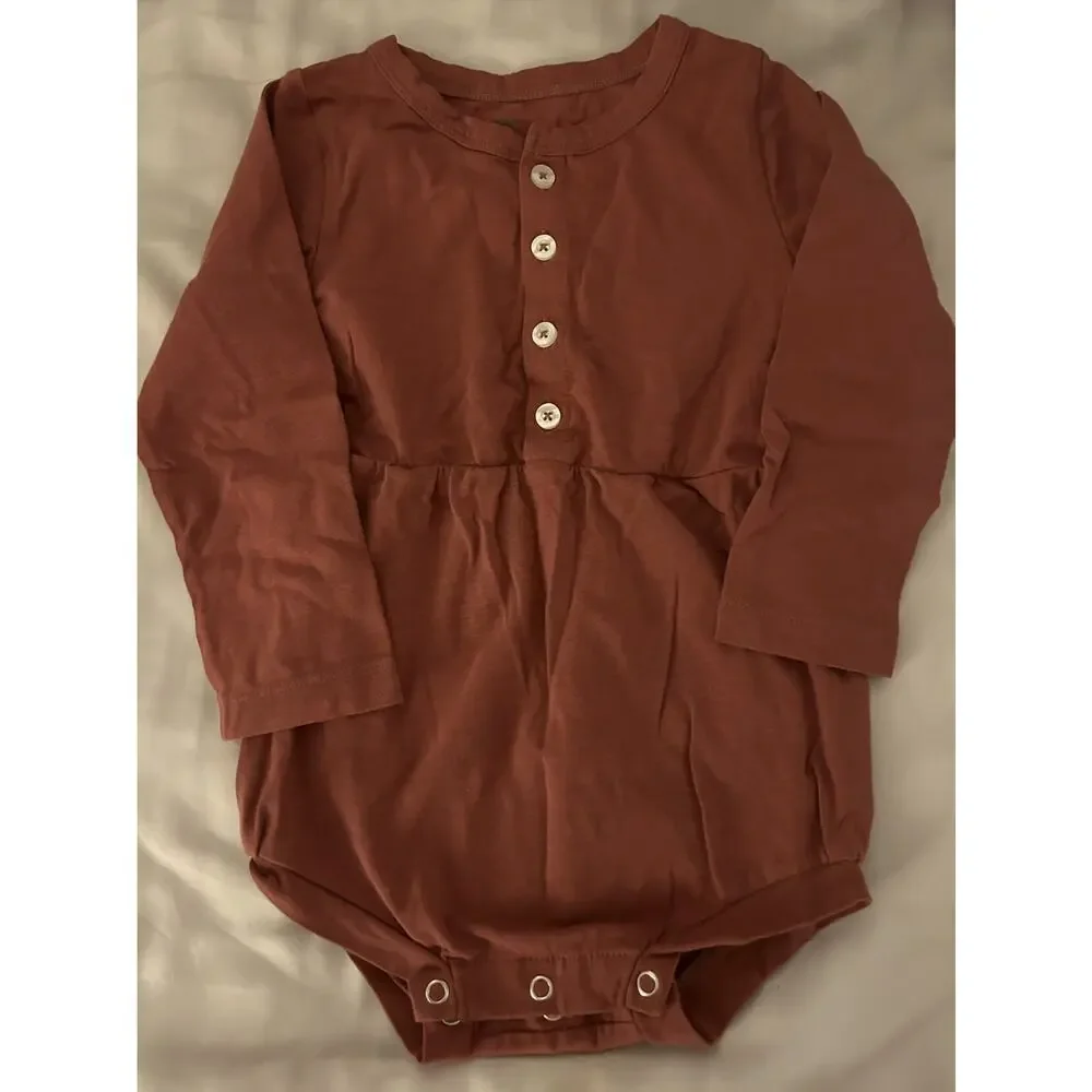 Kate Quinn Shirt Button Up Long Sleeve Onesie size 2t